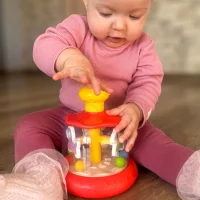 WOOPIE BABY Kolorowe Koniki Czerwona Bączek Karuzela - zdjęcie 3