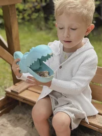 WOOPIE GREEN Krokodyl Łopatka Zbierak do Piasku i Wody Niebieska BIODEGRADOWALNY ORGANICZNY MATERIAŁ - zdjęcie 4