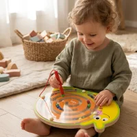 Viga Labirynt Magnetyczny Drewniana gra Śimak - zdjęcie 2
