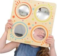 MASTERKIDZ Sensoryczna Tablica Lustra I Soczewki Zakrzywienia Obrazu Montessori - zdjęcie 2