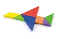 VIGA Tangram Drewniana Gra Logiczna Układanka Certyfikat FSC - zdjęcie 3
