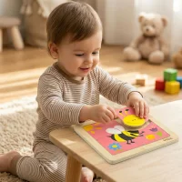VIGA Poręczne Drewniane Puzzle Pszczoła - zdjęcie 2