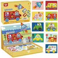 TOOKY TOY Układanka Edukacyjna Montessori Magnetyczne Pudełko dla Dzieci 80 el. - zdjęcie 1