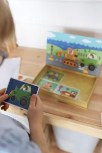 TOOKY TOY Układanka Edukacyjna Montessori Magnetyczne Pudełko dla Dzieci 80 el. - zdjęcie 5