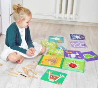 TOOKY TOY Układanka Gra Logiczna Łamigłówki Klocki Magnetyczne dla Dzieci 49 el. - zdjęcie 4