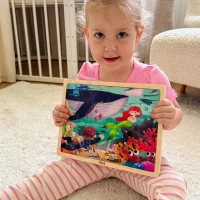 VIGA Drewniane Puzzle Układanka 24 el. Sekrety Morza - zdjęcie 2