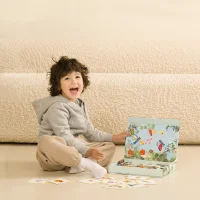 CLASSIC WORLD Układanka Magnetyczna Zwierzęta Tablica Klocki Puzzle Pamięć 66 el. - zdjęcie 2
