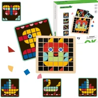 TOOKY TOY Mozaika Drewniana Układanka Montessori - zdjęcie 1
