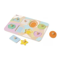 CLASSIC WORLD Układanka Puzzle Klocki Geometryczne 9 el. - zdjęcie 3
