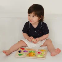 CLASSIC WORLD Drewniana Układanka Montessori Warzyw - zdjęcie 2