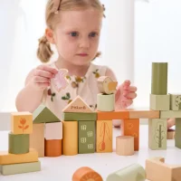 VIGA PolarB Drewniane Klocki Bloki Montessori Zwierzęta 50 el. - zdjęcie 2