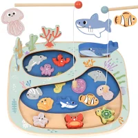 TOOKY TOY Złowić Rybkę Gra Zręcznościowa Układanka Montessori - zdjęcie 1