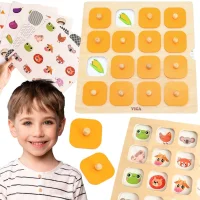 Viga Memory Gra Pamięciowa Zgadnij Obrazki 10 Kart Montessori - zdjęcie 1