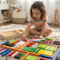 VIGA Drewniane Patyczki Edukacyjne Matematyczne Klocki Cuisenaire'a - zdjęcie 3
