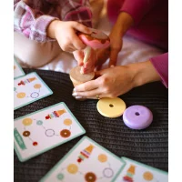WOOPIE GREEN Drewniane Lody Układanka Montessori Cukiernia 12 el. FSC - zdjęcie 5