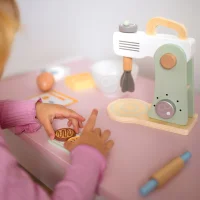 WOOPIE GREEN Drewniany Mikser Kuchenny Blender z Akcesoriami 11 el. - zdjęcie 3