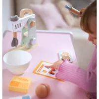 WOOPIE GREEN Drewniany Mikser Kuchenny Blender z Akcesoriami 11 el. - zdjęcie 2
