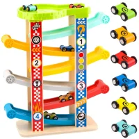 TOOKY TOY Kolorowa  Zjeżdżalnia Tor Dla Samochodów - zdjęcie 1