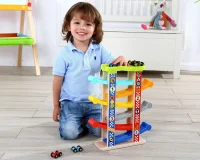 TOOKY TOY Kolorowa  Zjeżdżalnia Tor Dla Samochodów - zdjęcie 2