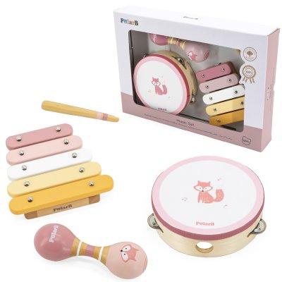 VIGA PolarB Zestaw Instrumentów Muzycznych Różowy - zdjęcie 1