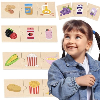 VIGA Zestaw Puzzli Odkrywaj Związki Między Naturą a Jedzeniem - zdjęcie 1