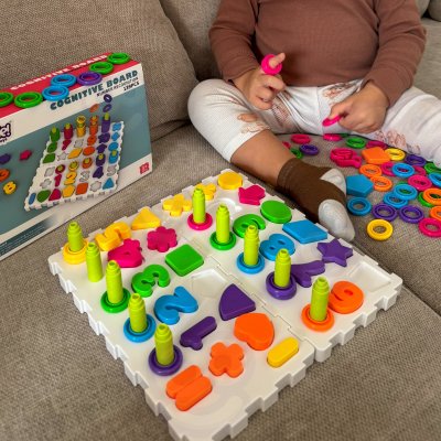 WOOPIE Układanka Montessori Sorter Trening Mózgu Literki Cyferki 139 el - zdjęcie 3