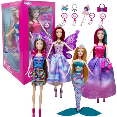 WOOPIE Zestaw 4 Magicznych Księżniczek - Box Lalek 4w1 z Akcesoriami - zdjęcie 1