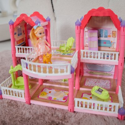 WOOPIE Domek Dla Lalek Willa Ogrodowa 156el. - zdjęcie 3
