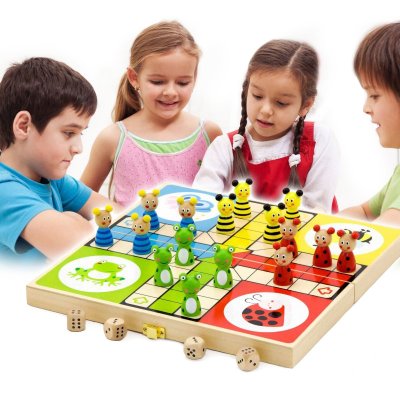 VIGA Drewniana gra Ludo Chińczyk - zdjęcie 1