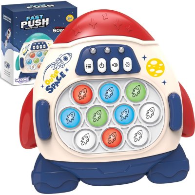 WOOPIE Gra POP IT Elektroniczna Antystresowa Zręcznościowa Rakieta red - zdjęcie 1