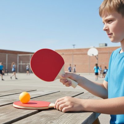 WOOPIE Paletki Rakietki Do Ping Pong Tenisa Stołowego Zestaw + 3 Piłeczki - zdjęcie 2