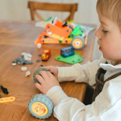 WOOPIE Zestaw Klocki Konstrukcyjne Pojazdy STEM 163 el. - zdjęcie 3