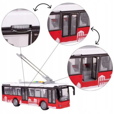 WOOPIE Autobus Trolejbus Interaktywy Elektryczny 1:16 - zdjęcie 2