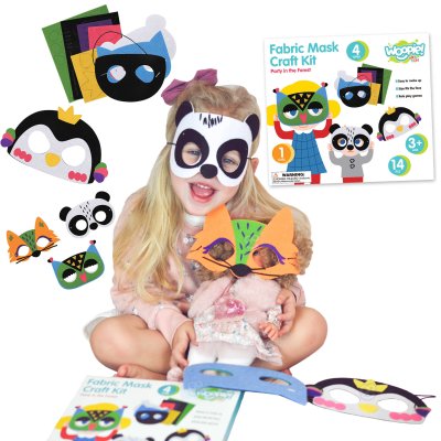 WOOPIE ART&FUN Zestaw Kreatywny Maski Filcowe Zrób to Sam 4 szt. - zdjęcie 1