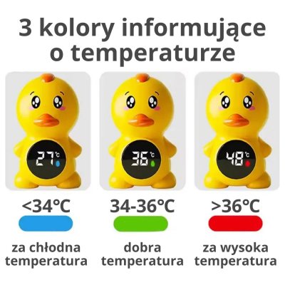 WOOPIE BABY Termometr do Mierzenia Temperatury Wody Kaczuszka - zdjęcie 2
