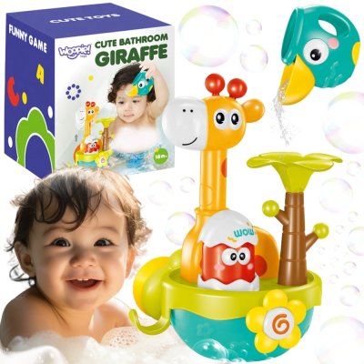 WOOPIE BABY Zabawka do Kąpieli Żyrafa z Lejkiem na Przyssawke - zdjęcie 1