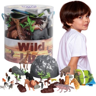 WOOPIE Zestaw Figurki Zwierzęta Safari 34 szt. - zdjęcie 1