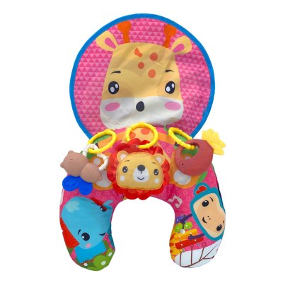 WOOPIE BABY Poduszka Rogal Interaktywna Mata Edukacyjna Grzechotka Gryzak - zdjęcie 4