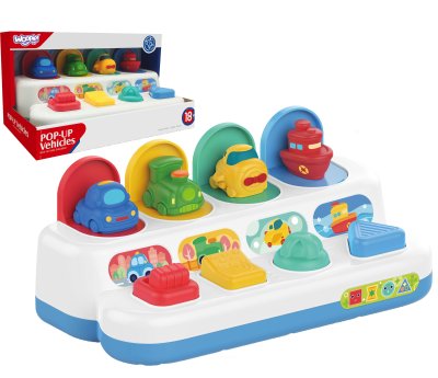 WOOPIE BABY Zabawka Edukacyjna Wyskakujące Pojazdy POP-UP - zdjęcie 1