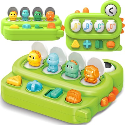 WOOPIE BABY Zabawka Edukacyjna Wyskakujące Dinozaury POP-UP - zdjęcie 1