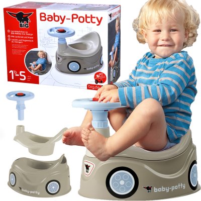 BIG Nocnik Szary New Bobby Car Autko Kierownica - zdjęcie 1