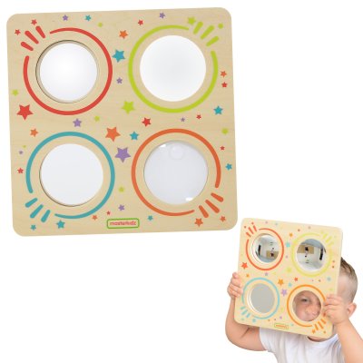 MASTERKIDZ Sensoryczna Tablica Lustra I Soczewki Zakrzywienia Obrazu Montessori - zdjęcie 1