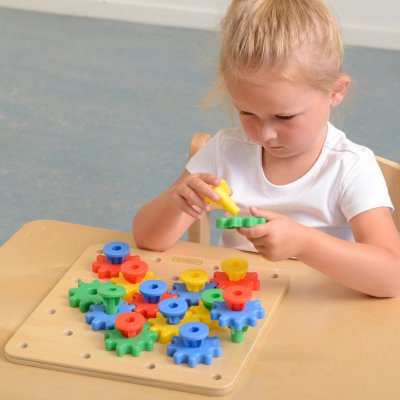 MASTERKIDZ Koła Zębate Zbuduj Własny Mechanizm Tablica Montessori - zdjęcie 3