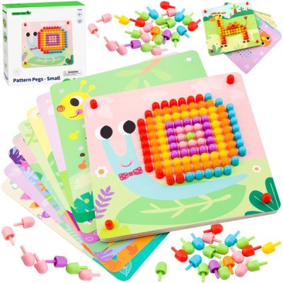TOOKY TOY Układanka z Pinezkami Kołki Wpinaczka - zdjęcie 1