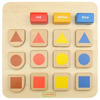 MASTERKIDZ Tablica Edukacyjna Sorter Kształty i Kolory - zdjęcie 1