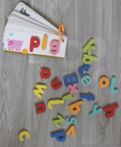 TOOKY TOY Puzzle Alfabet Montessori Nauka Literek Słów Zwierzątka 57 el. - zdjęcie 2