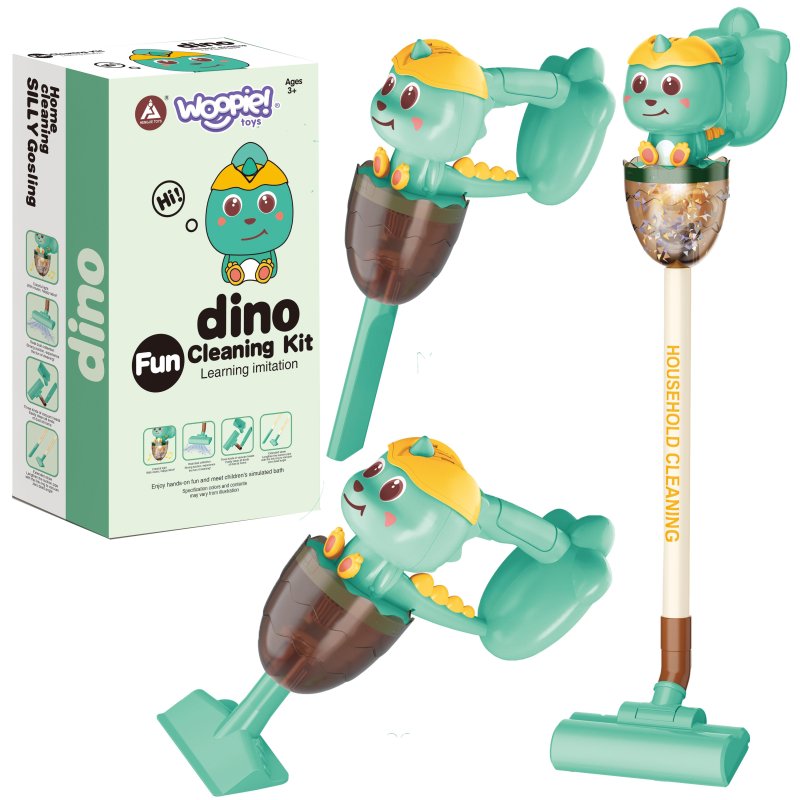 WOOPIE Interaktywny Odkurzacz Dino 3w1 Funkcja Ssania Światło Dźwięk - zdjęcie 1