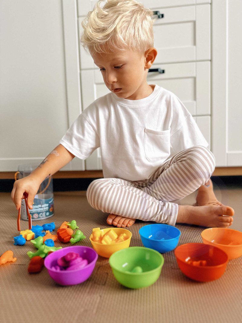 WOOPIE Gra Edukacyjna Montessori Sorter Kolorów Morska Kraina 64 el. - zdjęcie 2