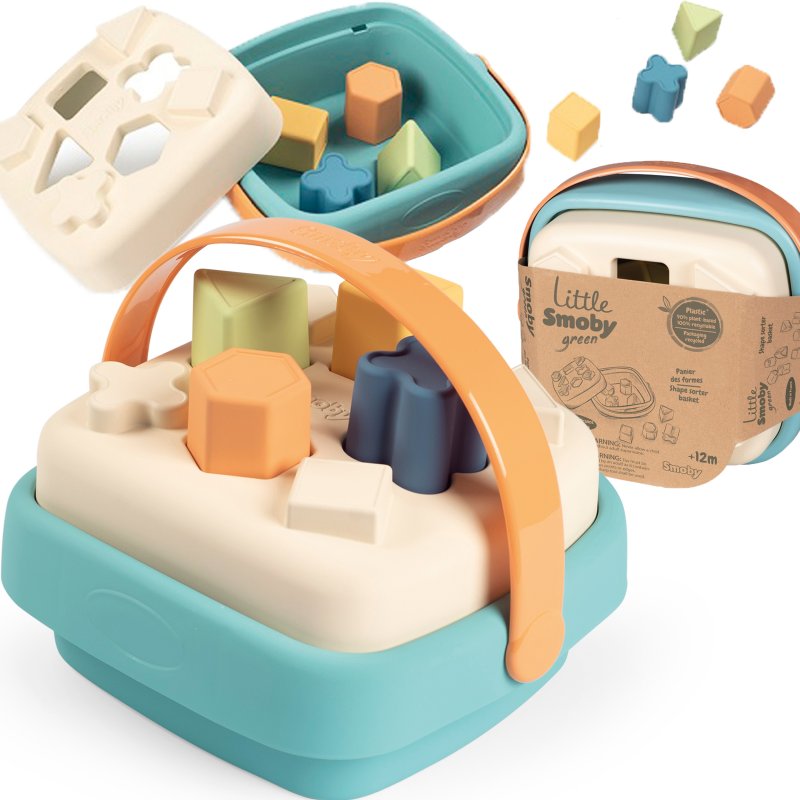 SMOBY Little Green Sorter w Koszyku Bioplastik - zdjęcie 1