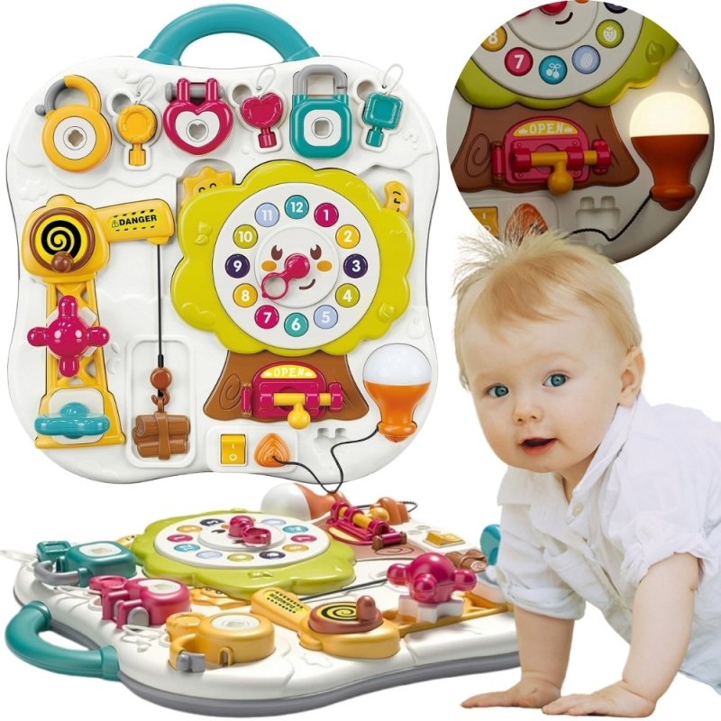 WOOPIE Tablica Montessori Manipulacyjna Sensoryczna Interaktywna dla Malucha - zdjęcie 1